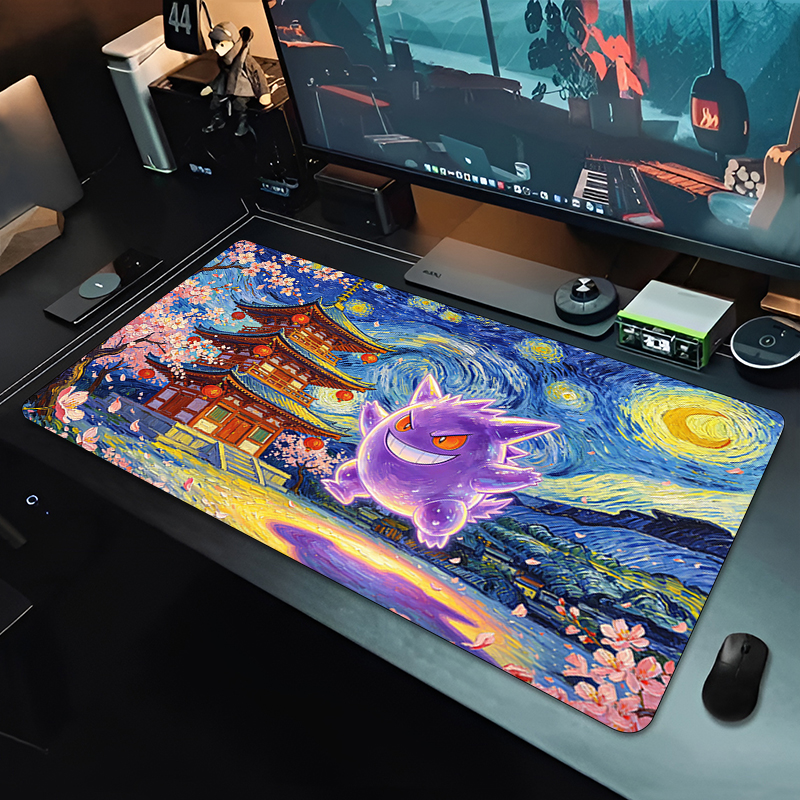 Gaming Keyboard Easy To Clean - Anime Mouse Pad Pokemon Gengar Professional
