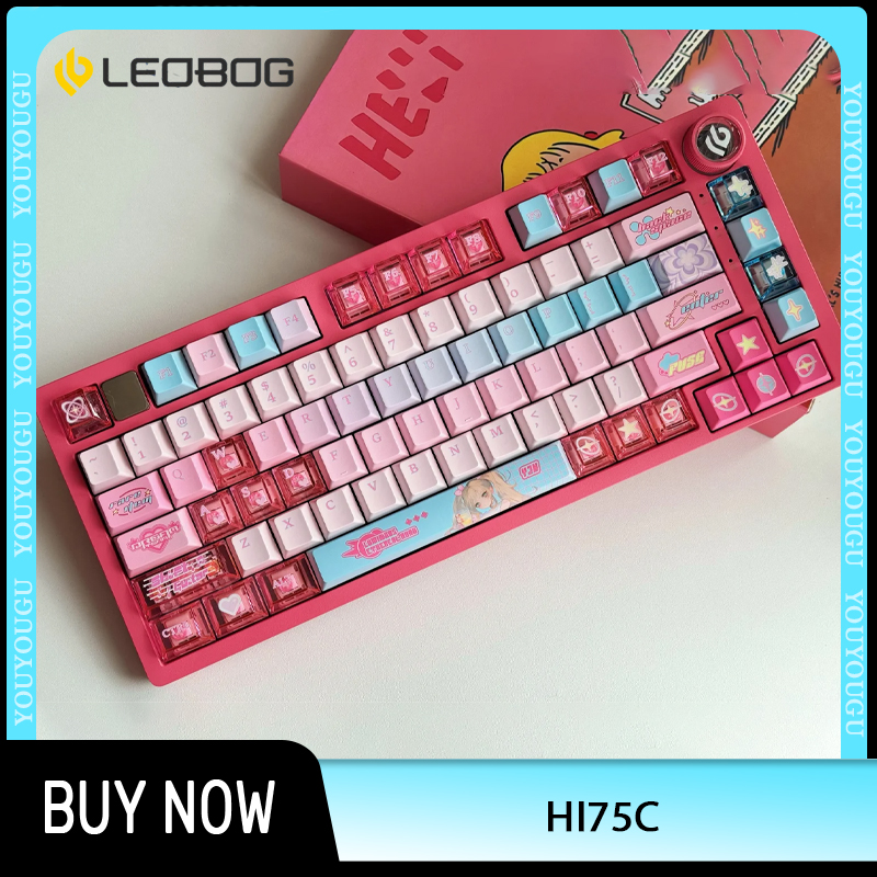 Gaming Keyboard Bundle - LEOBOG Hi75C Mechanical Keyboard Kit RGB