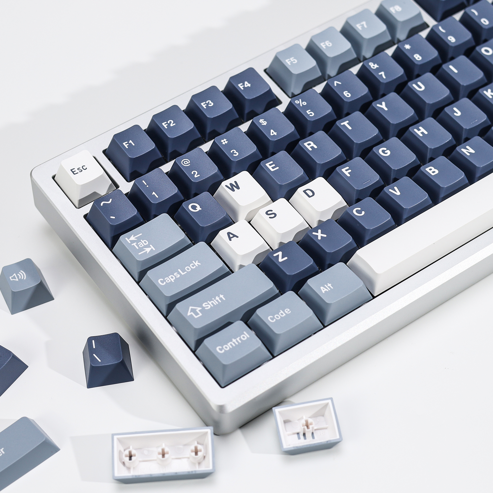 Gaming Keyboard Typewriter - KBDiy Fishing Keycaps ISO PBT Cherry