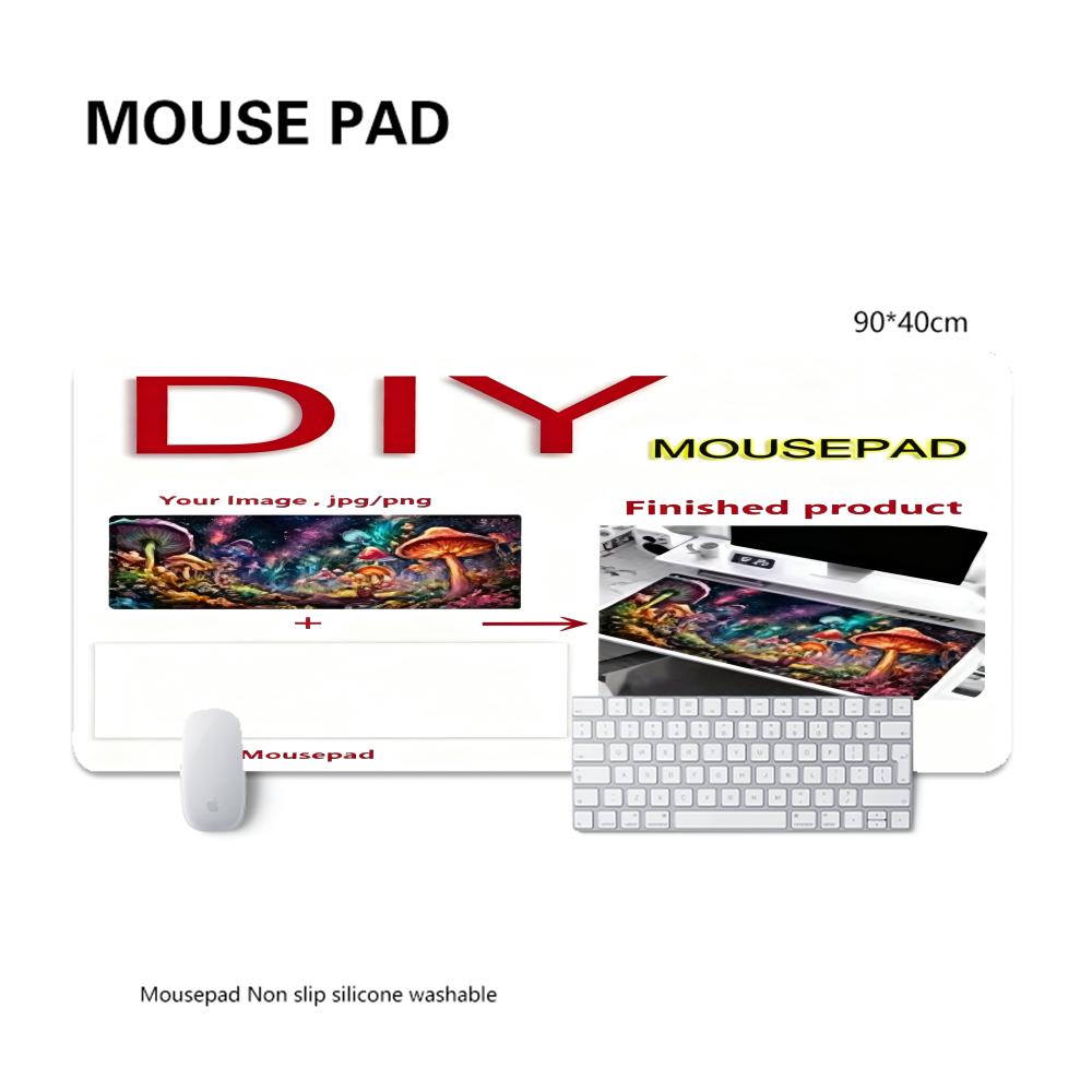 Gaming Keyboard Typewriter - Customized Creative Printed Mouse matDIY Desk