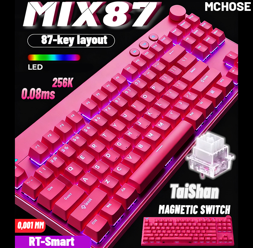 Gaming Keyboard Expensive - MCHOSE MIX87 Wired Gaming Keyboard Magnetic