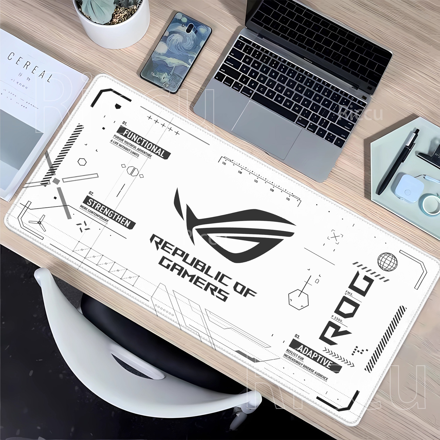 Gaming Keyboard Typewriter - R-ROG Large Gaming Mouse Pad A-ASUS