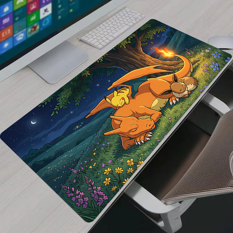 Gaming Keyboard Easy To Clean - Mouse Pad Anime PC Gamer Cabinet