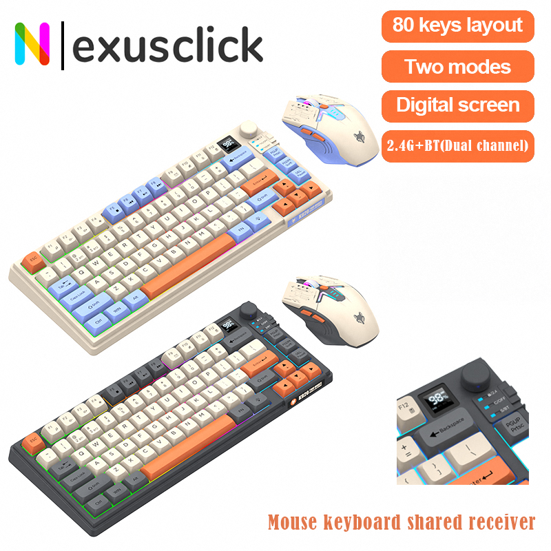 New Dual-Mode 80 Keys Wireless - Gaming Keyboard Bundle review and price