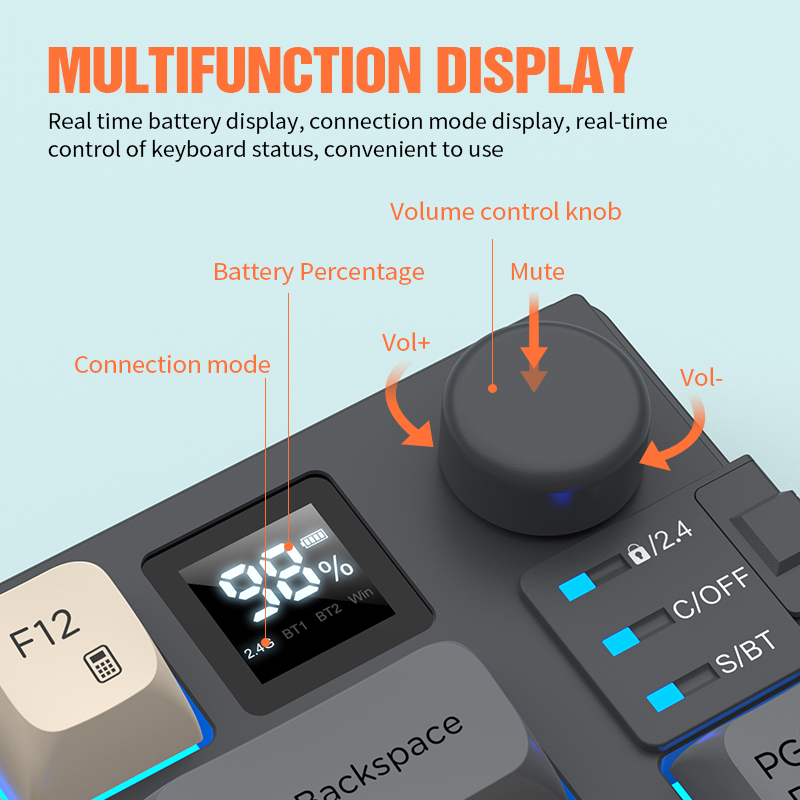 New Dual-Mode 80 Keys Wireless - Gaming Keyboard Bundle review and price