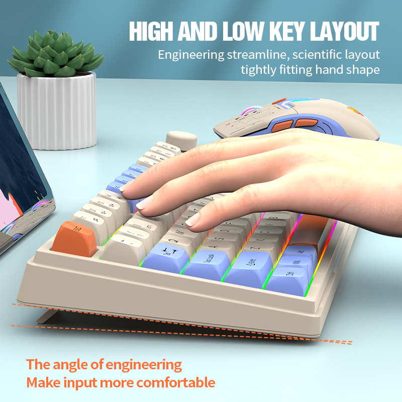 New Dual-Mode 80 Keys Wireless - Gaming Keyboard Bundle review and price
