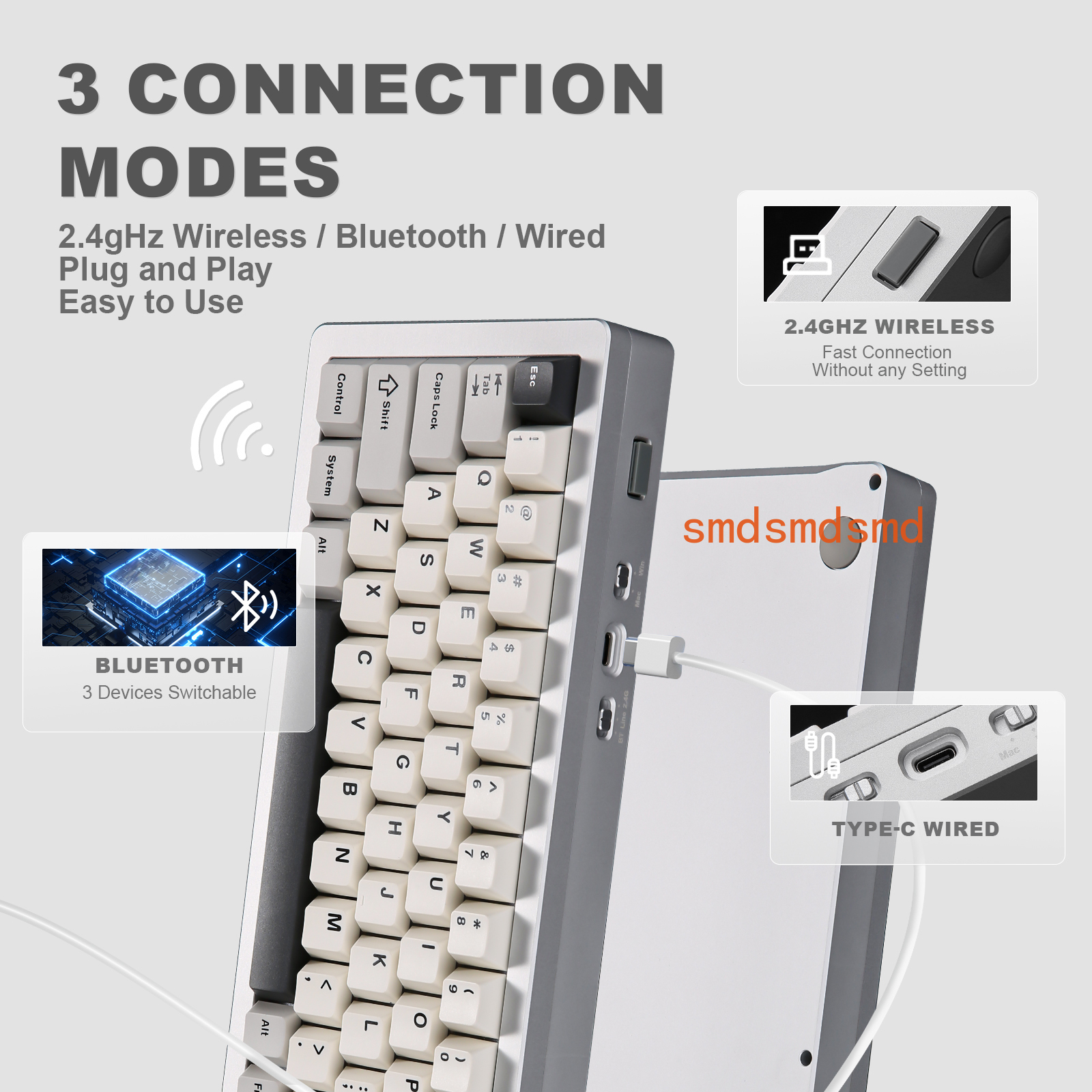 AL71 Silver CNC Aluminum Mecha - Gaming Keyboard Mechanical Wireless review and price