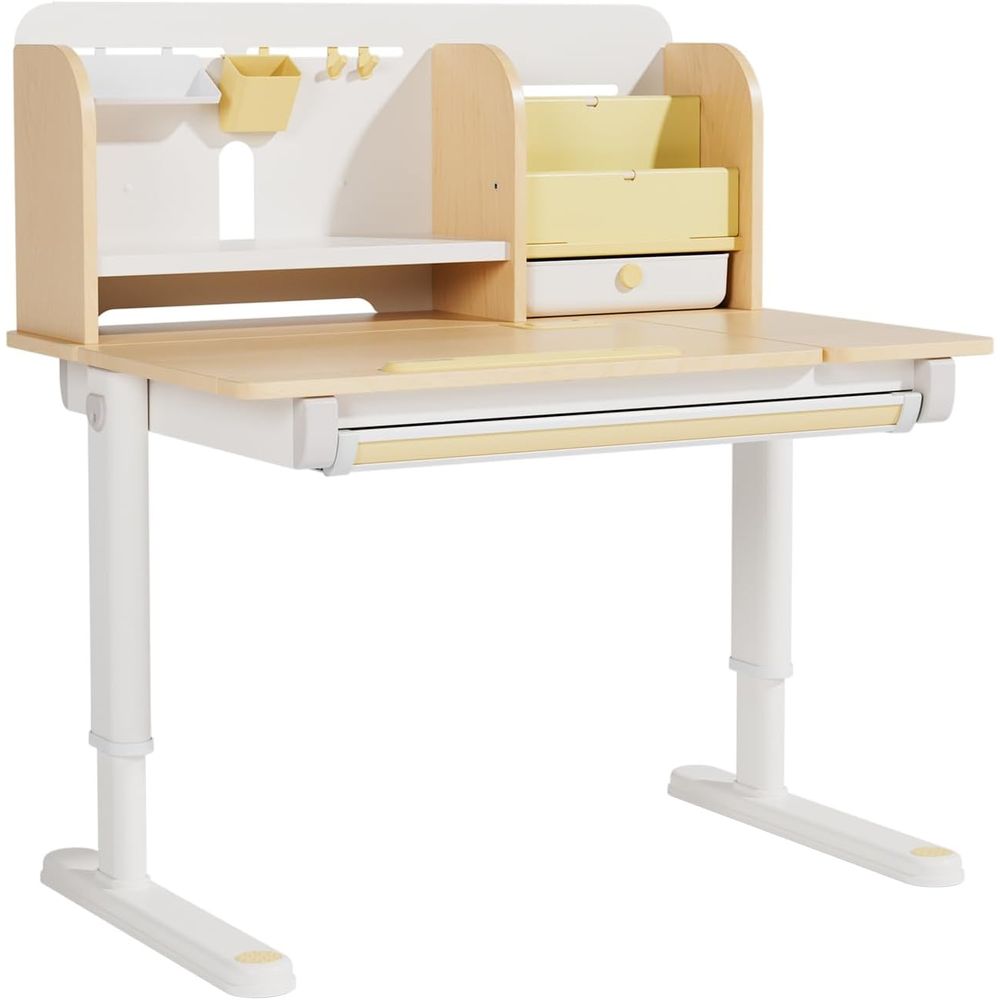 Adjustable Wooden Kids Desk wi - Wrist Rest Wood review and price
