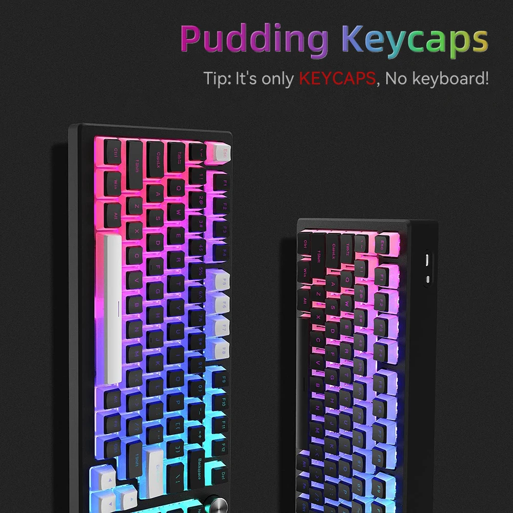 New Pudding PBT Keycaps 129 Ke - Gaming Keyboard Bundle review and price