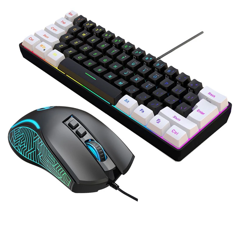 Keyboard and mouse 60% compute - Gaming Keyboard Bundle review and price