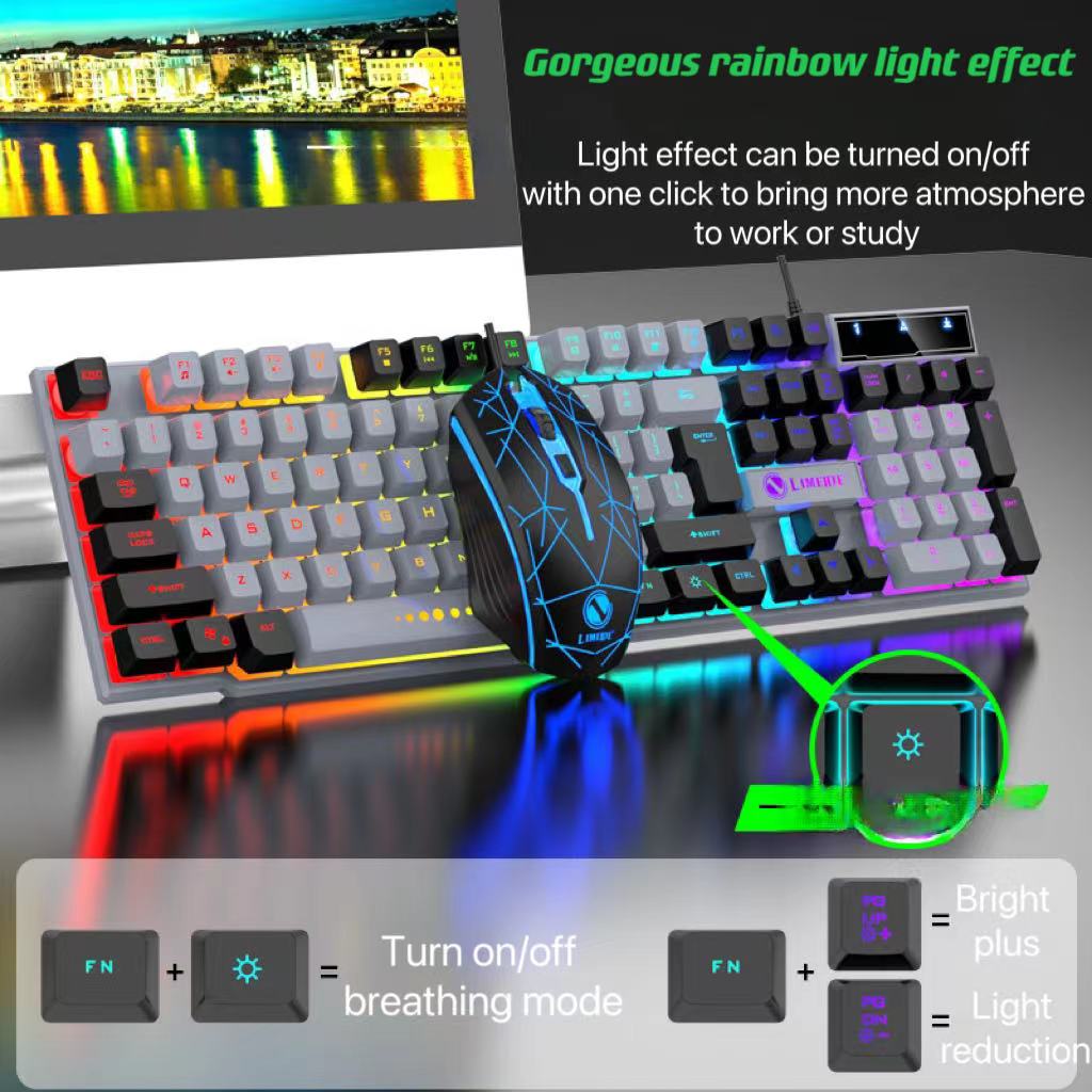 Gaming Tri-Color Combo: Silent - Gaming Keyboard Extension review and price