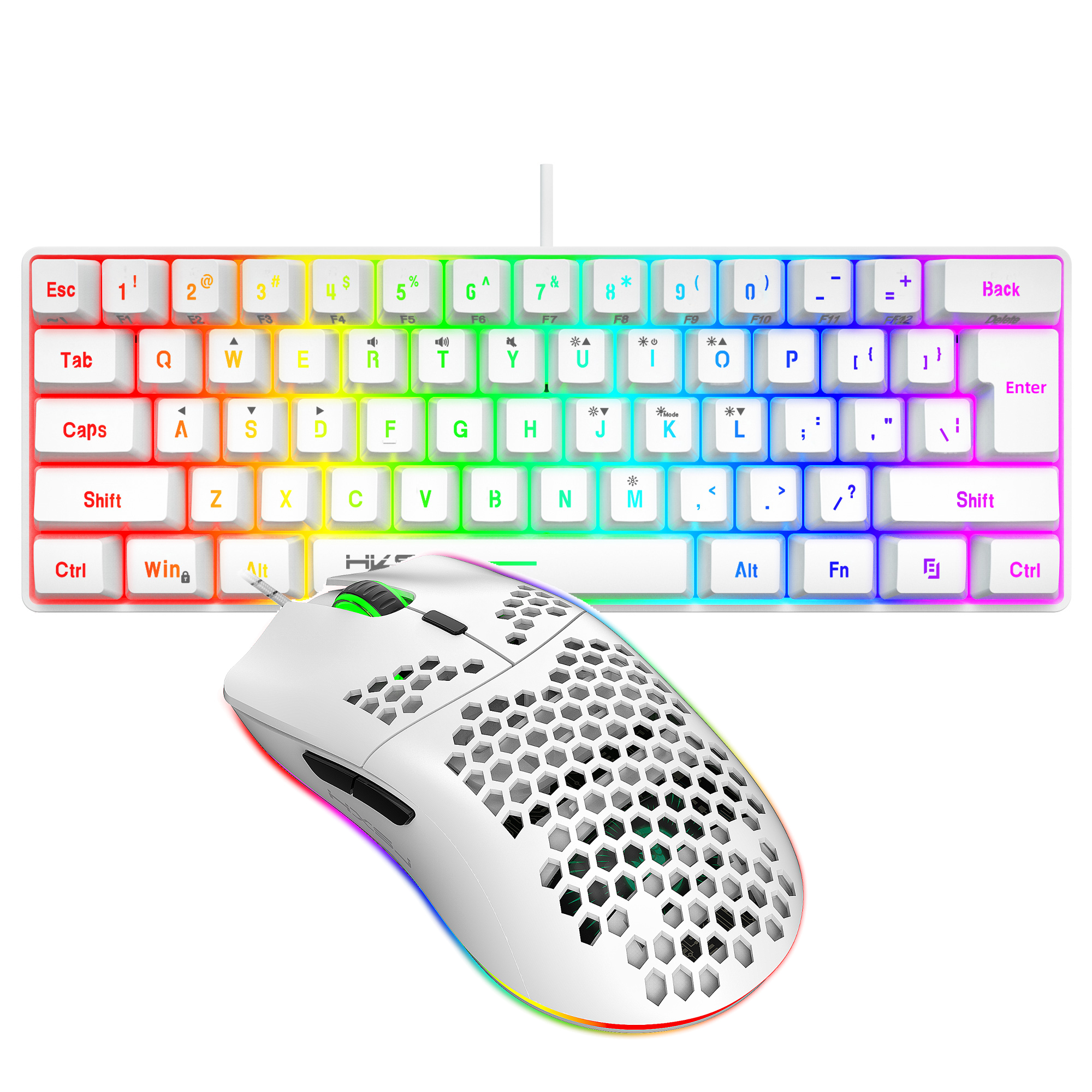 Hot selling HXSJ 61 keys V700  - Gaming Keyboard Bundle review and price