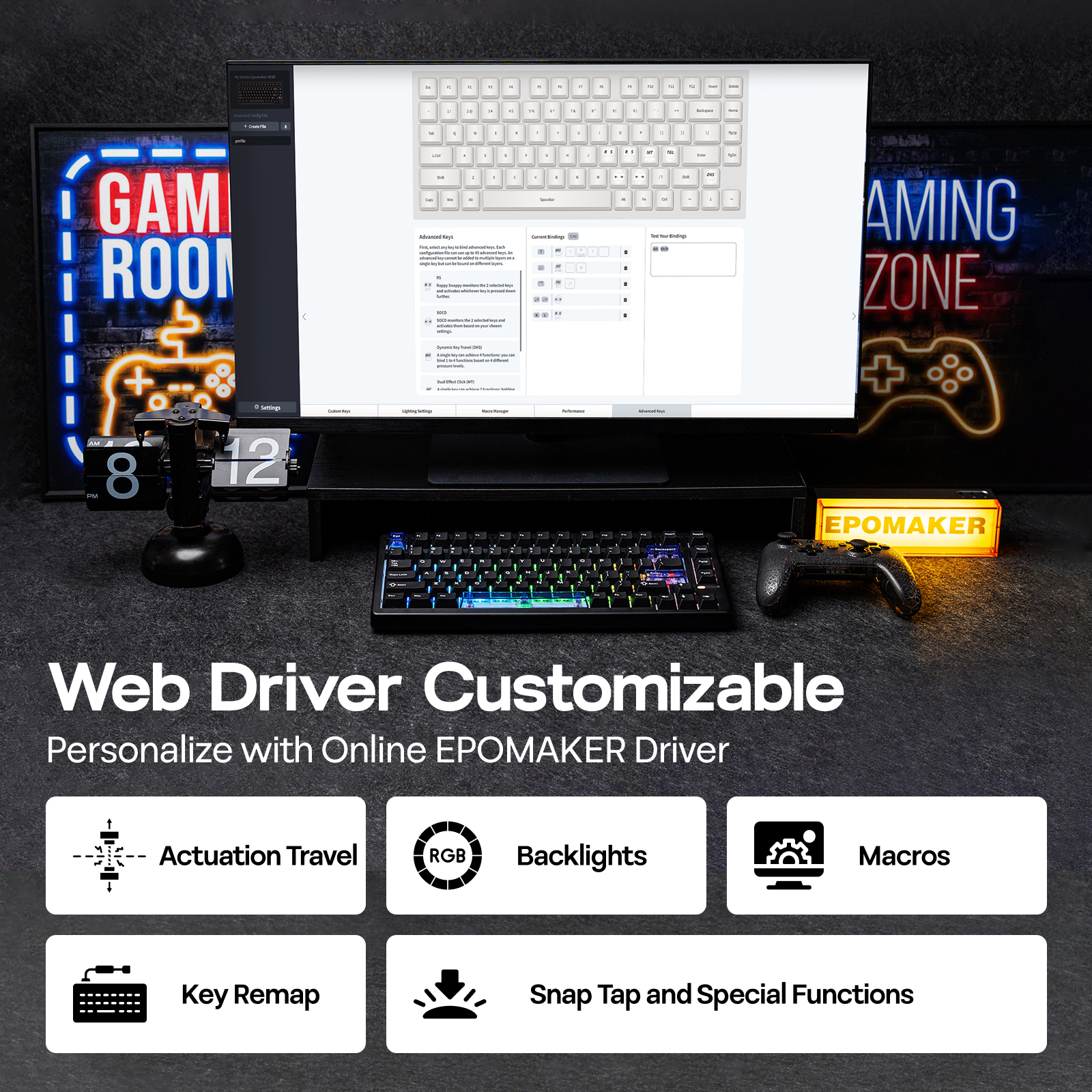 EPOMAKER HE80 75% US QWERTY La - Gaming Keyboard Expensive review and price