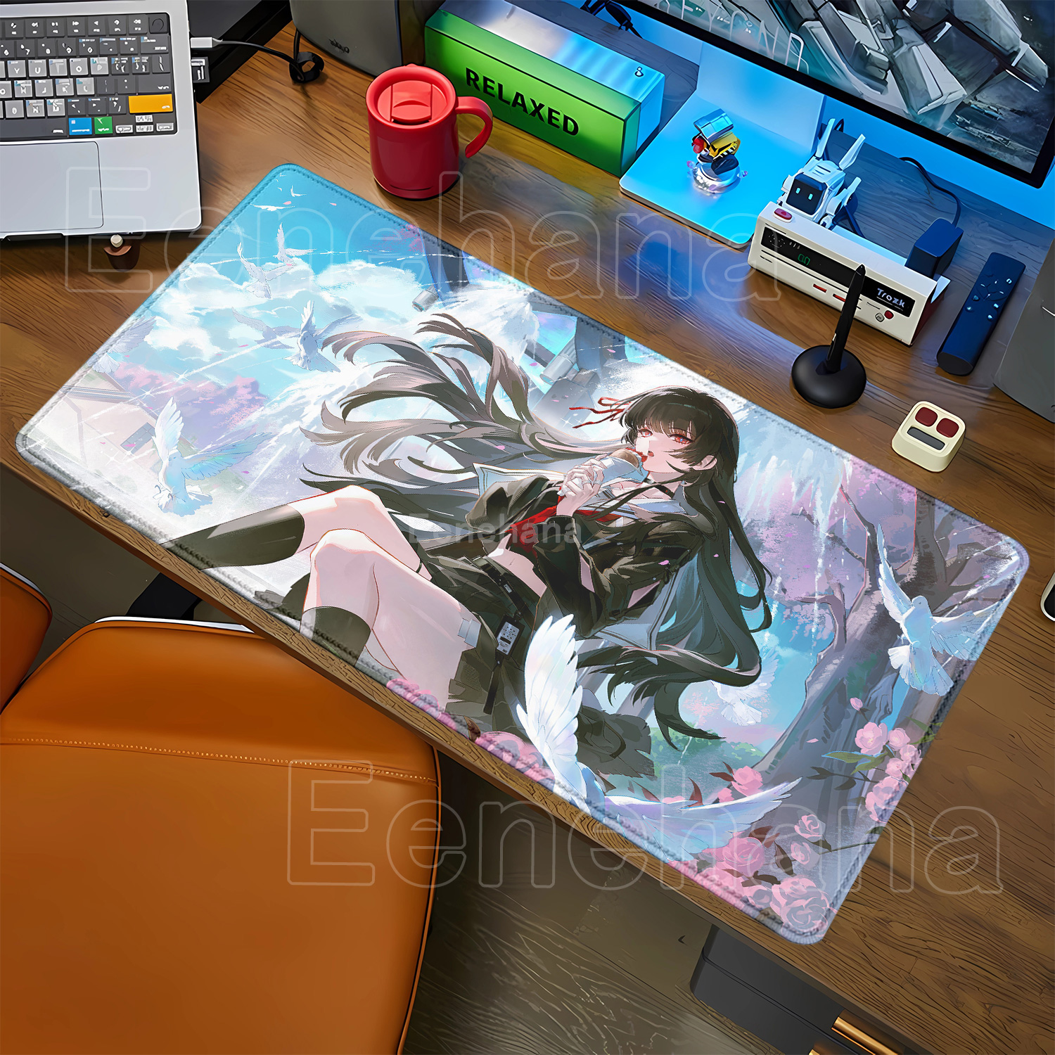 Mousepad Chisa New Role Kawaii - Gaming Keyboard Typewriter review and price
