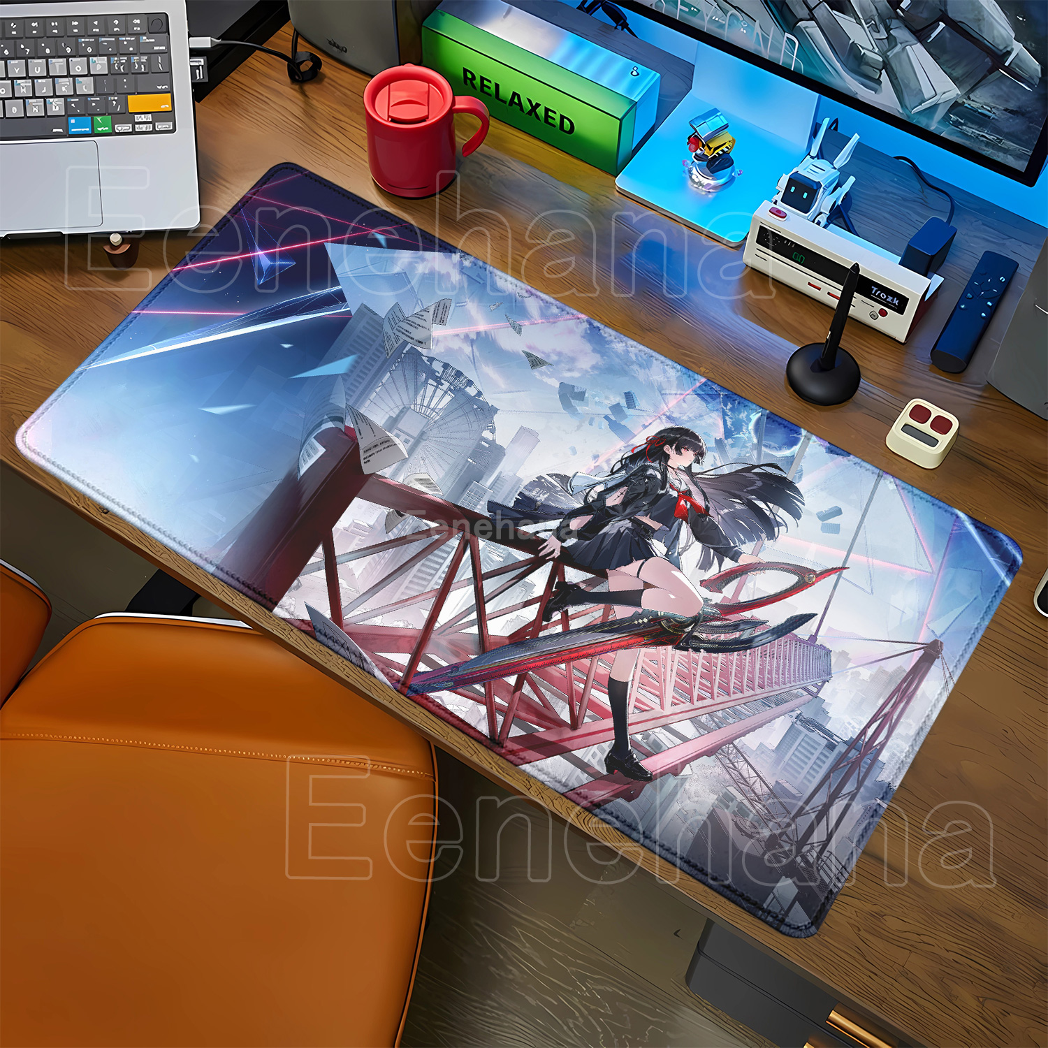 Mousepad Chisa New Role Kawaii - Gaming Keyboard Typewriter review and price