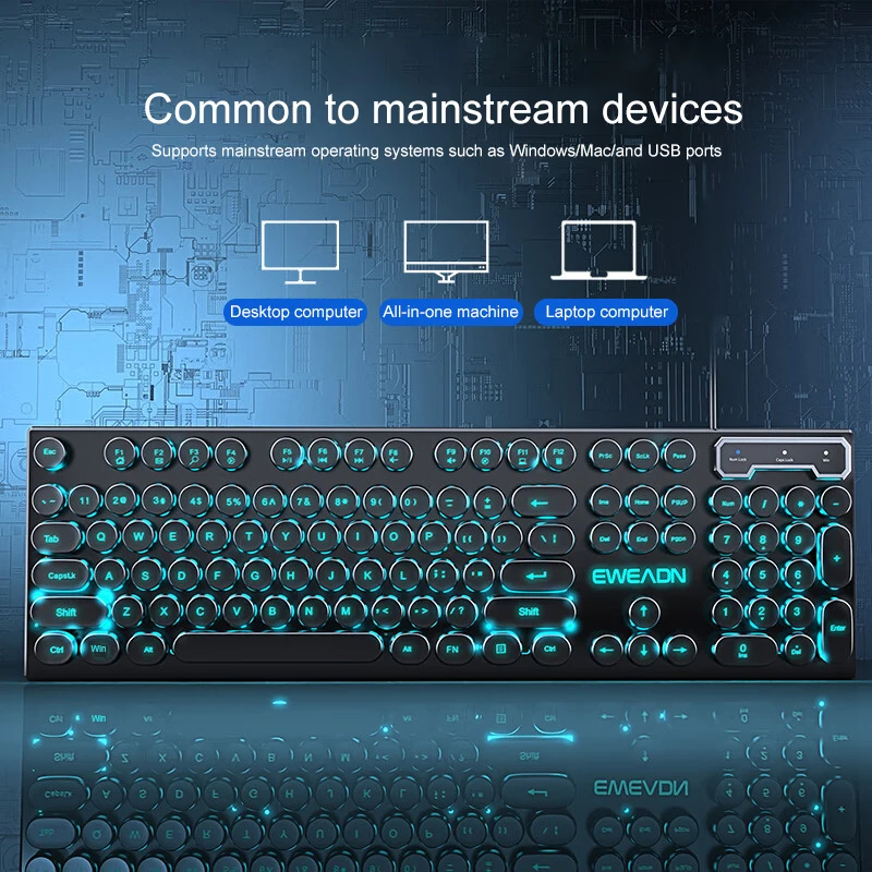 Retro Punk Mechanical Feel Key - Gaming Keyboard Mechanical Wireless review and price