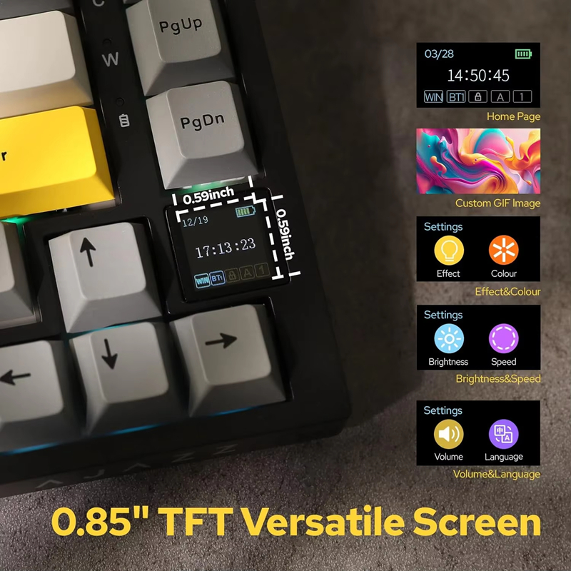 AK820/AK820Pro Gaming Mechanic - Gaming Keyboard Mechanical Wireless review and price