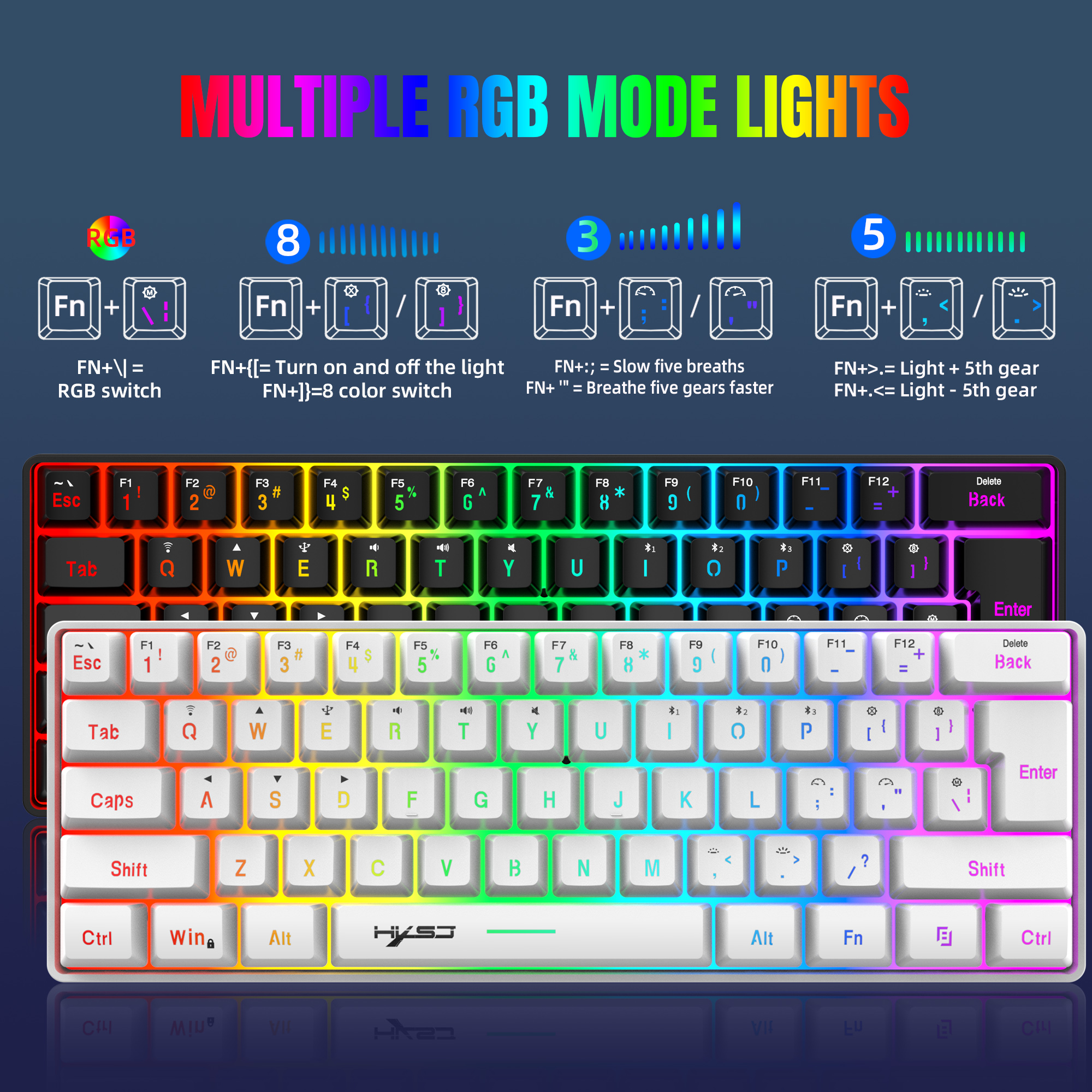 HXSJ L500 Tri mode wired wirel - Gaming Keyboard Bundle review and price