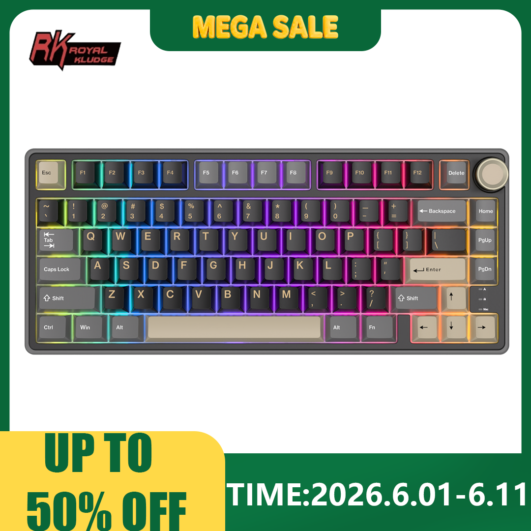 Royal Kludge RK R75 Wired Gami - Gaming Keyboard Bundle review and price