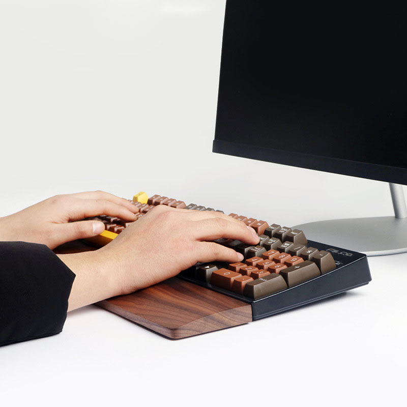 One-Hand Oak Walnut Wooden Key - Wrist Rest Wood review and price
