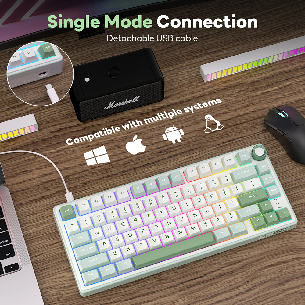 RK Royal Kludge R75 Gasket Wir - Gaming Keyboard Bundle review and price
