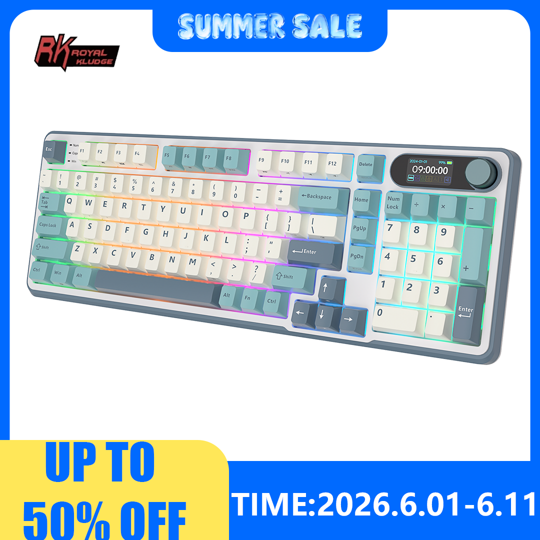 RK ROYAL KLUDGE S98 Mechanical - Gaming Keyboard Bundle review and price