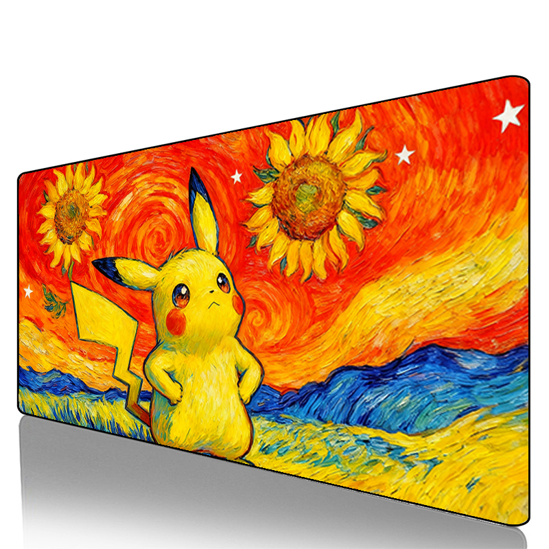 Mouse Pad Pokemon Pikachu Geng - Gaming Keyboard Easy To Clean review and price