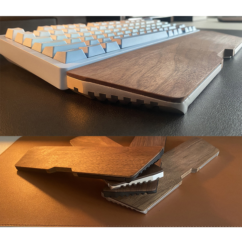 Kashcy Solid Walnut Wood & Alu - Wrist Rest Wood review and price