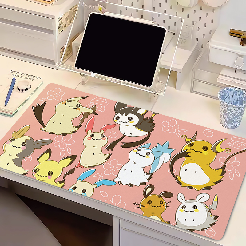 Natural Rubber Mouse Pad Pokem - Gaming Keyboard Easy To Clean review and price