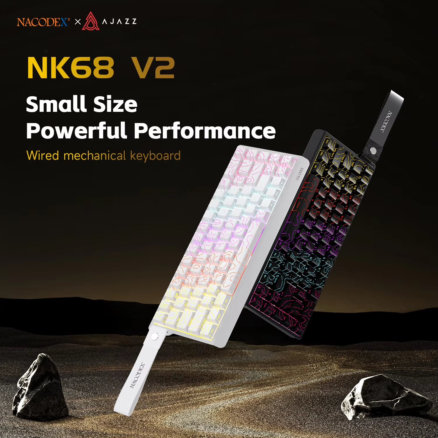 AJAZZ NK68V2 Single-Mode Wired - Gaming Keyboard Brand review and price