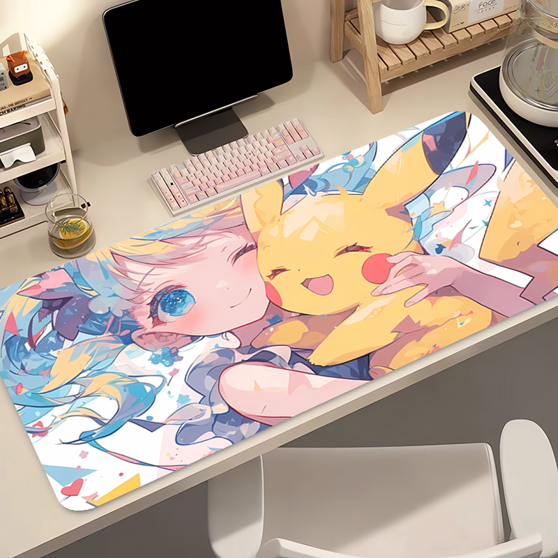 Anime Mouse Pad 90x40cm Pokemo - Gaming Keyboard Typewriter review and price