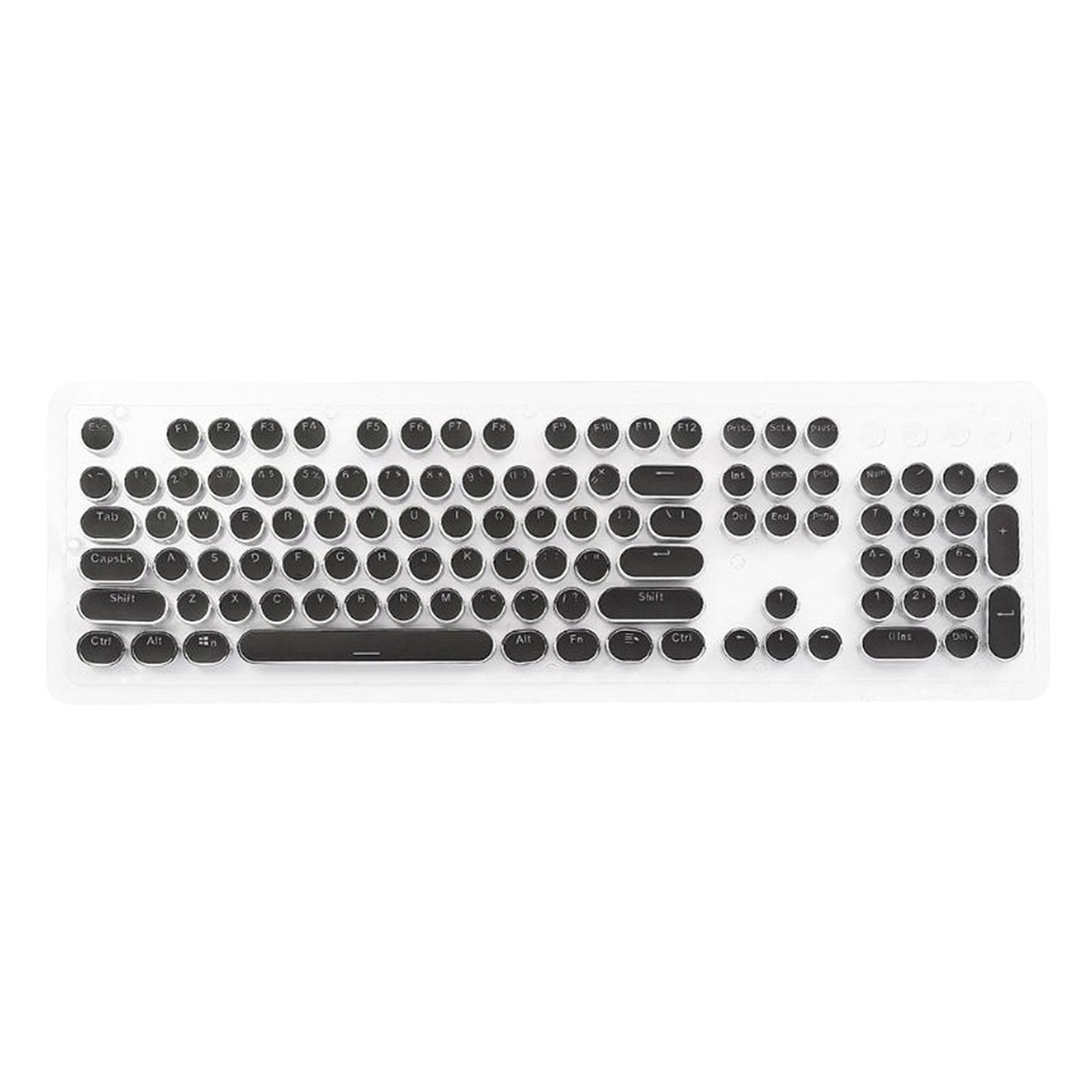 Round Keys PBT with Translucen - Gaming Keyboard Typewriter review and price