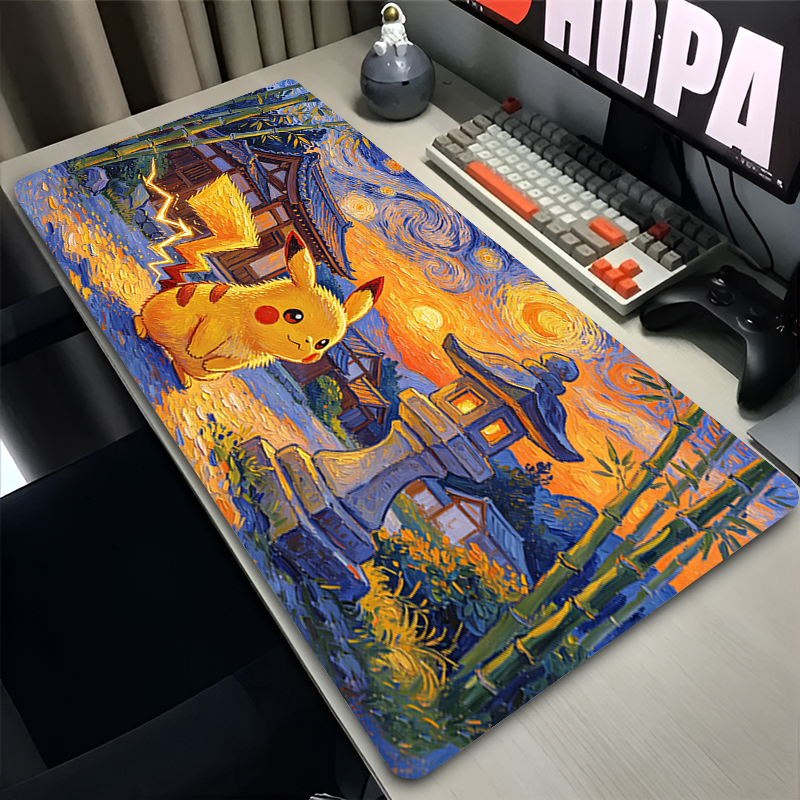 Mouse Pad Pokemon Pikachus Rub - Gaming Keyboard Easy To Clean review and price