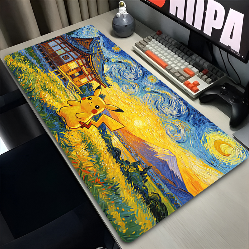 Mouse Pad Pokemon Pikachus Rub - Gaming Keyboard Easy To Clean review and price