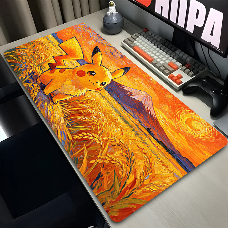 Mouse Pad Pokemon Pikachus Rub - Gaming Keyboard Easy To Clean review and price