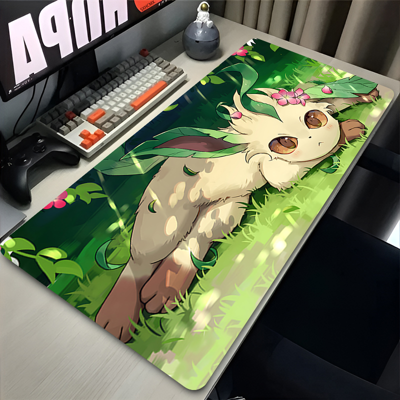 Mouse Pad Gamer P-pokemon Leaf - Gaming Keyboard Easy To Clean review and price