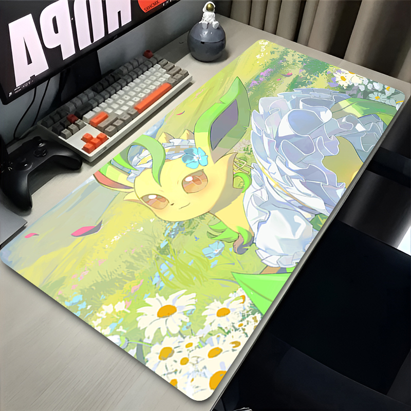 Mouse Pad Gamer P-pokemon Leaf - Gaming Keyboard Easy To Clean review and price