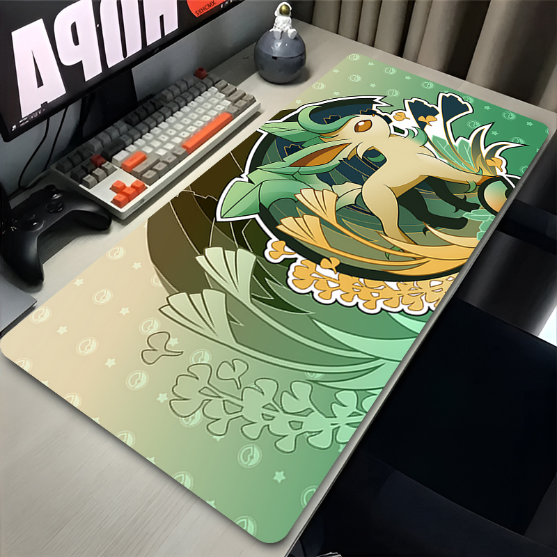 Mouse Pad Gamer P-pokemon Leaf - Gaming Keyboard Easy To Clean review and price