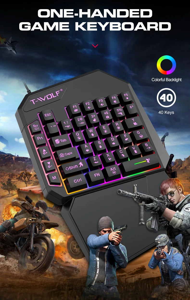 Kit Mobilador Gamer Kit Gaming - Gaming Keyboard 1 Hand review and price