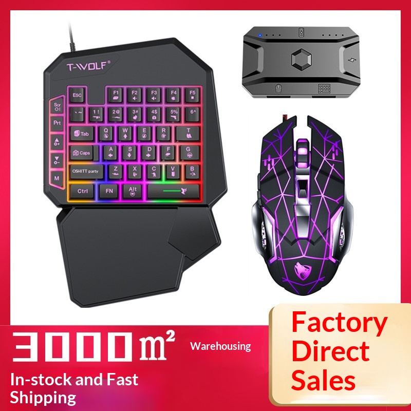 T-Wolf Tf950 5 In 1 One Handed - Gaming Keyboard 1 Hand review and price