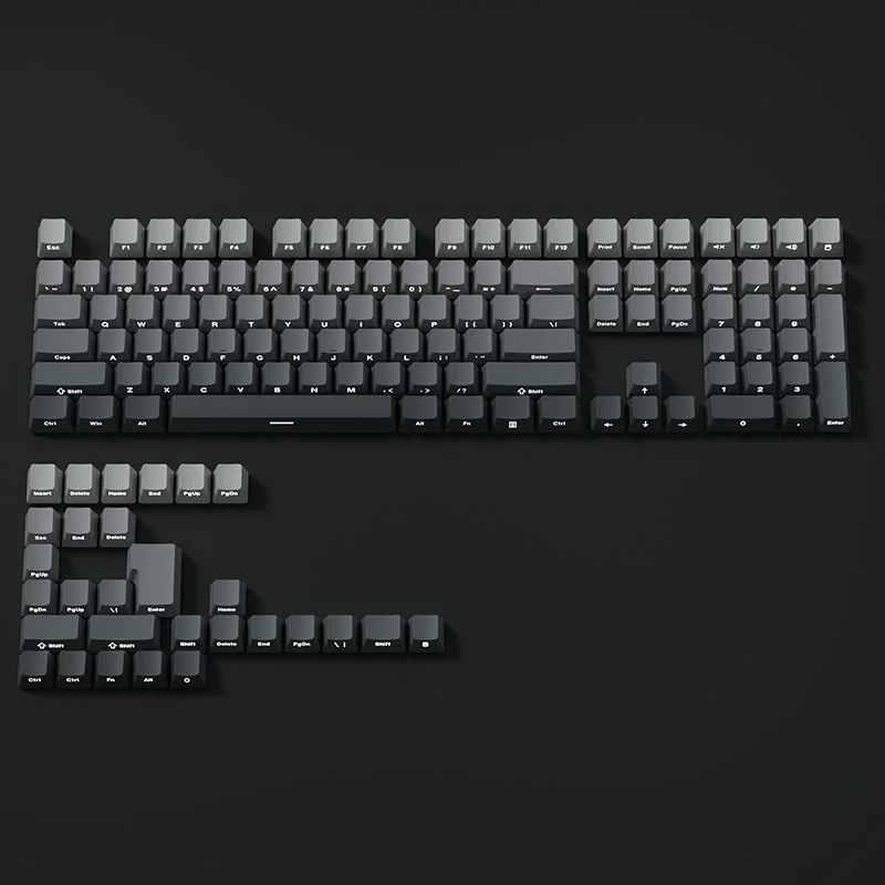 130 keys Gradient Keycaps Side - Gaming Keyboard Typewriter review and price