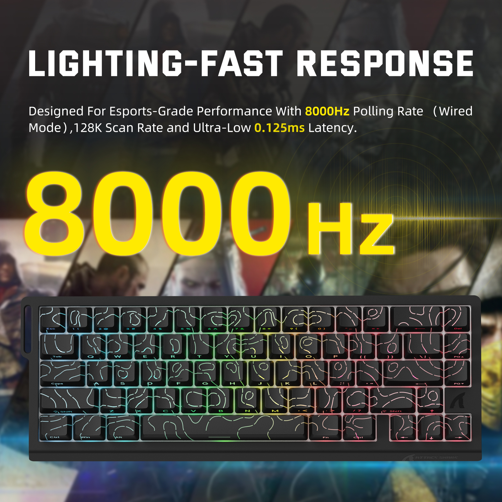 ATTACK SHARK X68PRO HE Wireles - Gaming Keyboard Brand review and price
