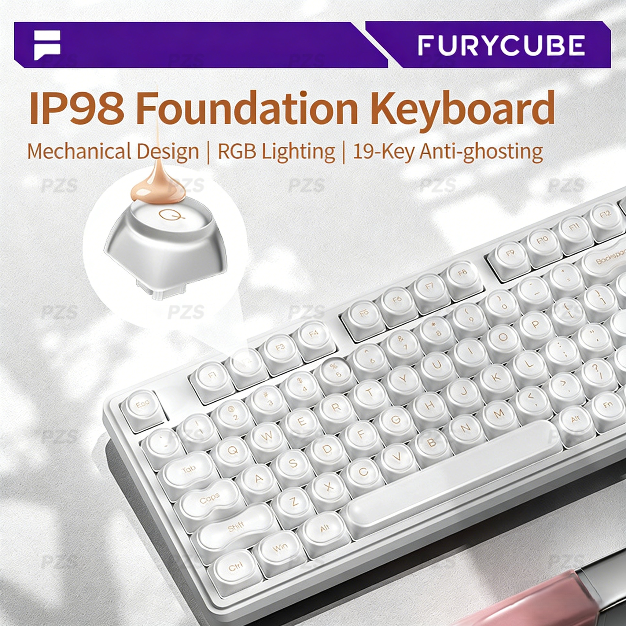 FURYCUBE IP98 Wired Gaming Mem - Gaming Keyboard Ip98 review and price