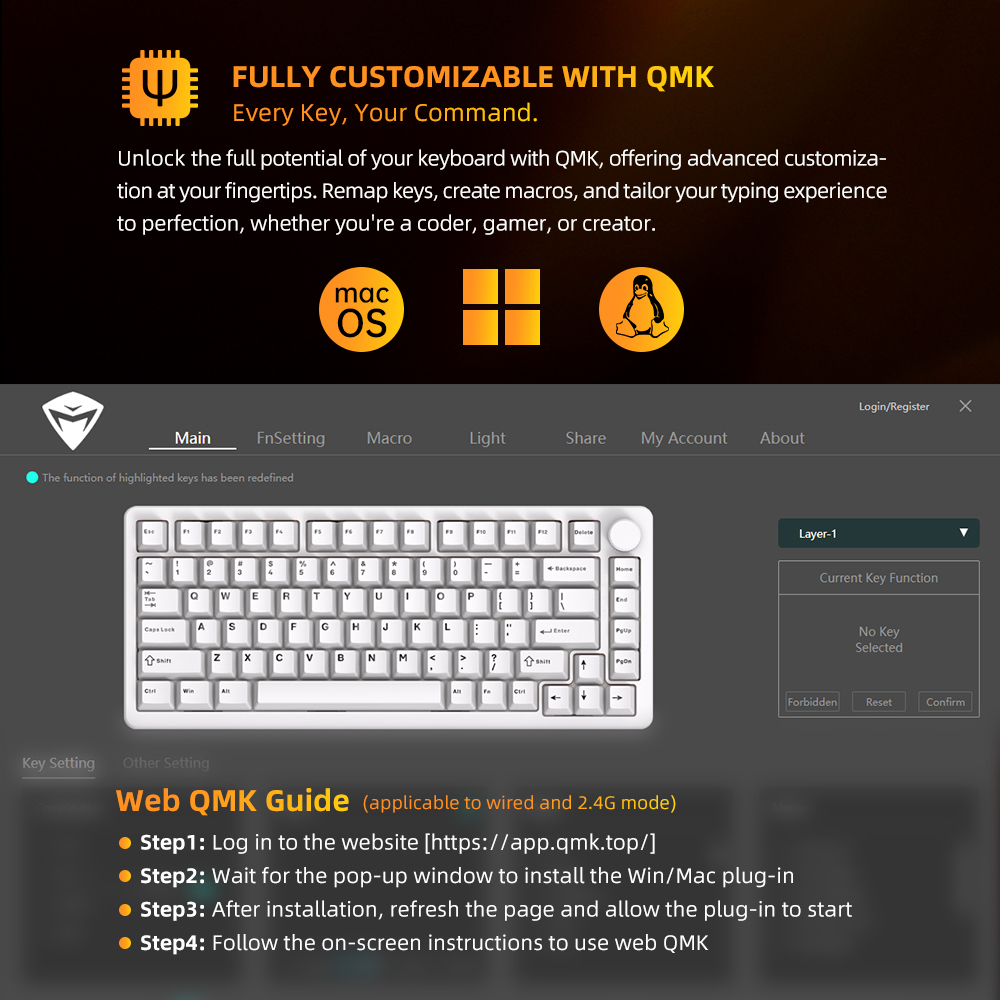 Machenike K600-B82W Mechanical - Gaming Keyboard Typewriter review and price