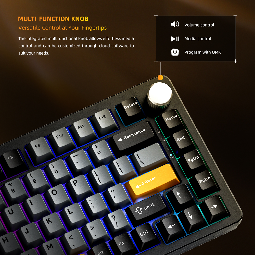 Machenike K600-B82W Mechanical - Gaming Keyboard Typewriter review and price