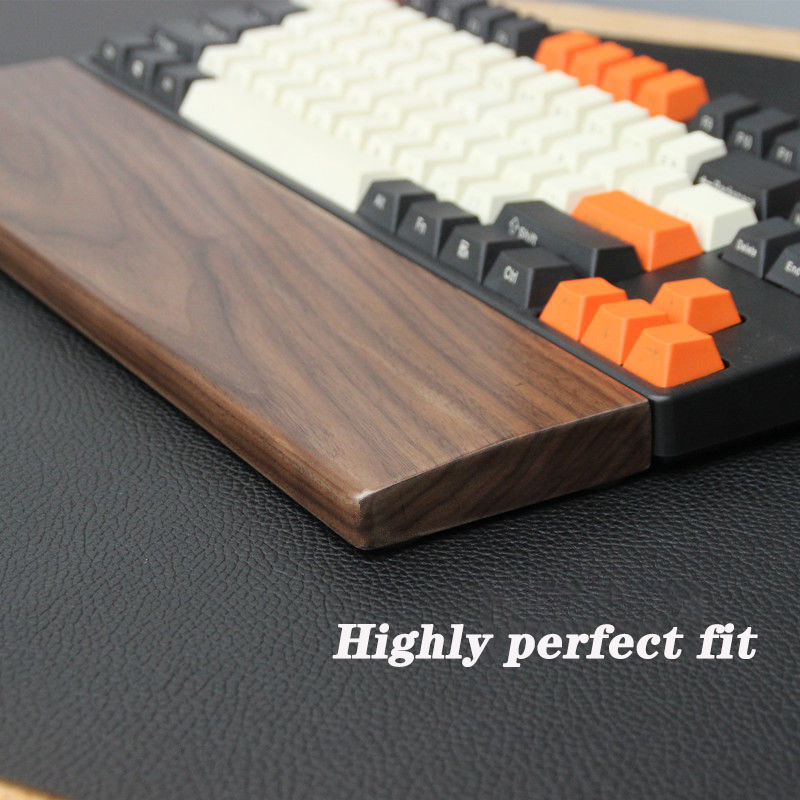 Walnut Wood Mechanical Keyboar - Wrist Rest Wood review and price