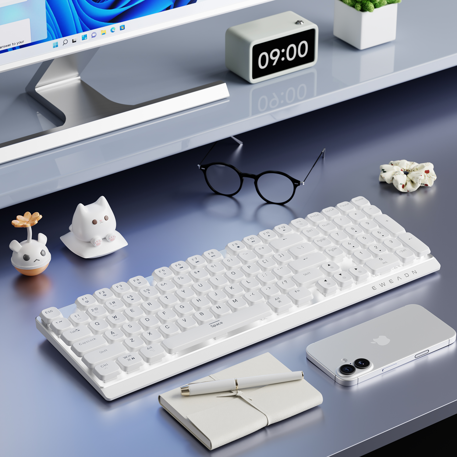 EWEADN Wireless Low-Profile Me - Gaming Keyboard Nearby review and price