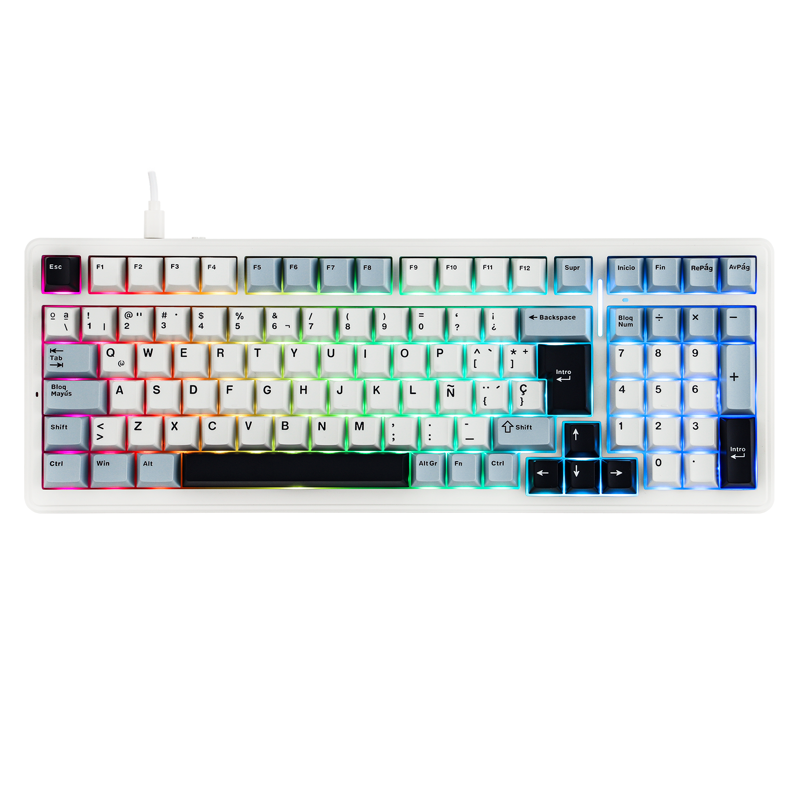 AULA F99 ISO-ES 96% QWERTY Lay - Gaming Keyboard Hot Swappable review and price