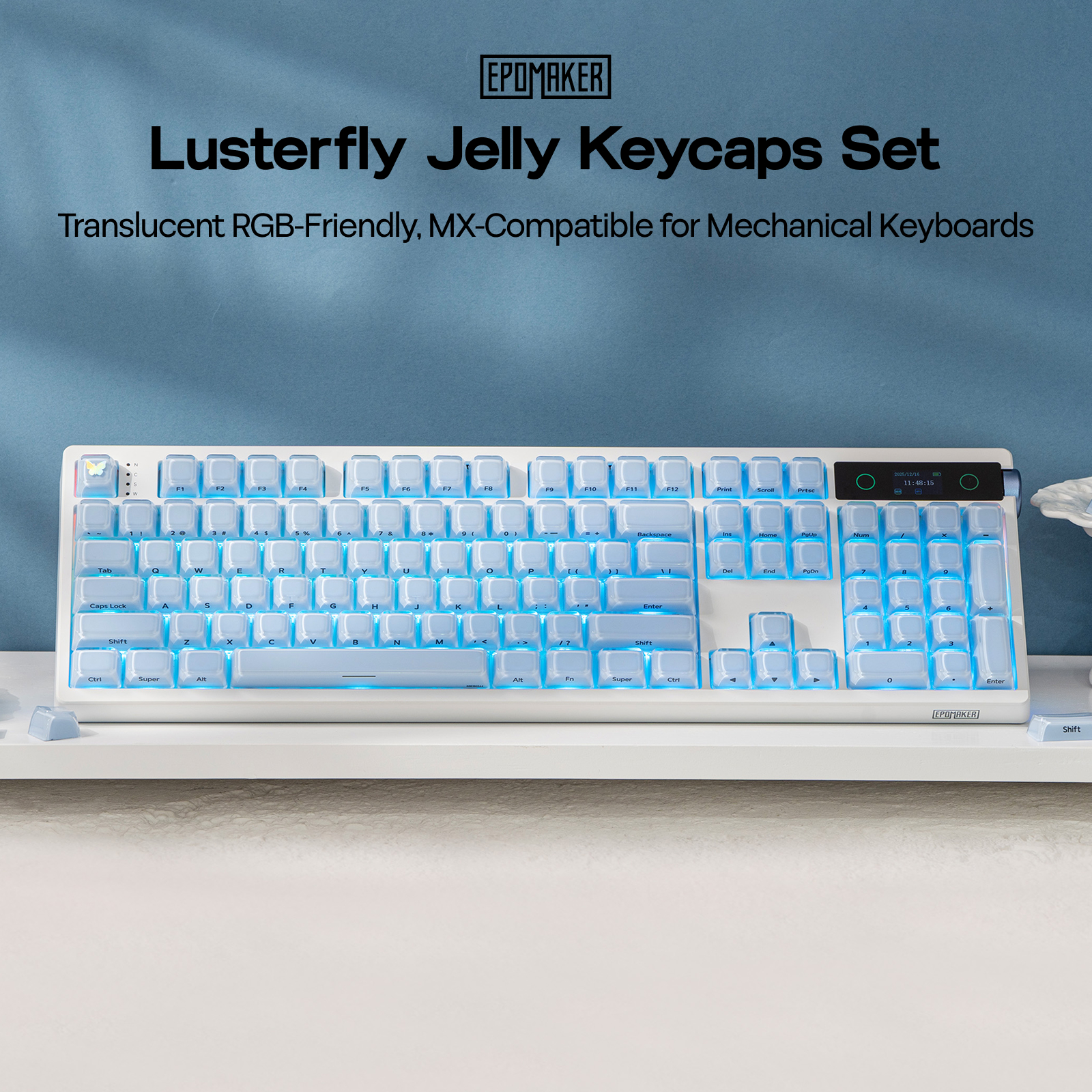 EPOMAKER Lusterfly Jelly Keyca - Gaming Keyboard Mechanical Wireless review and price