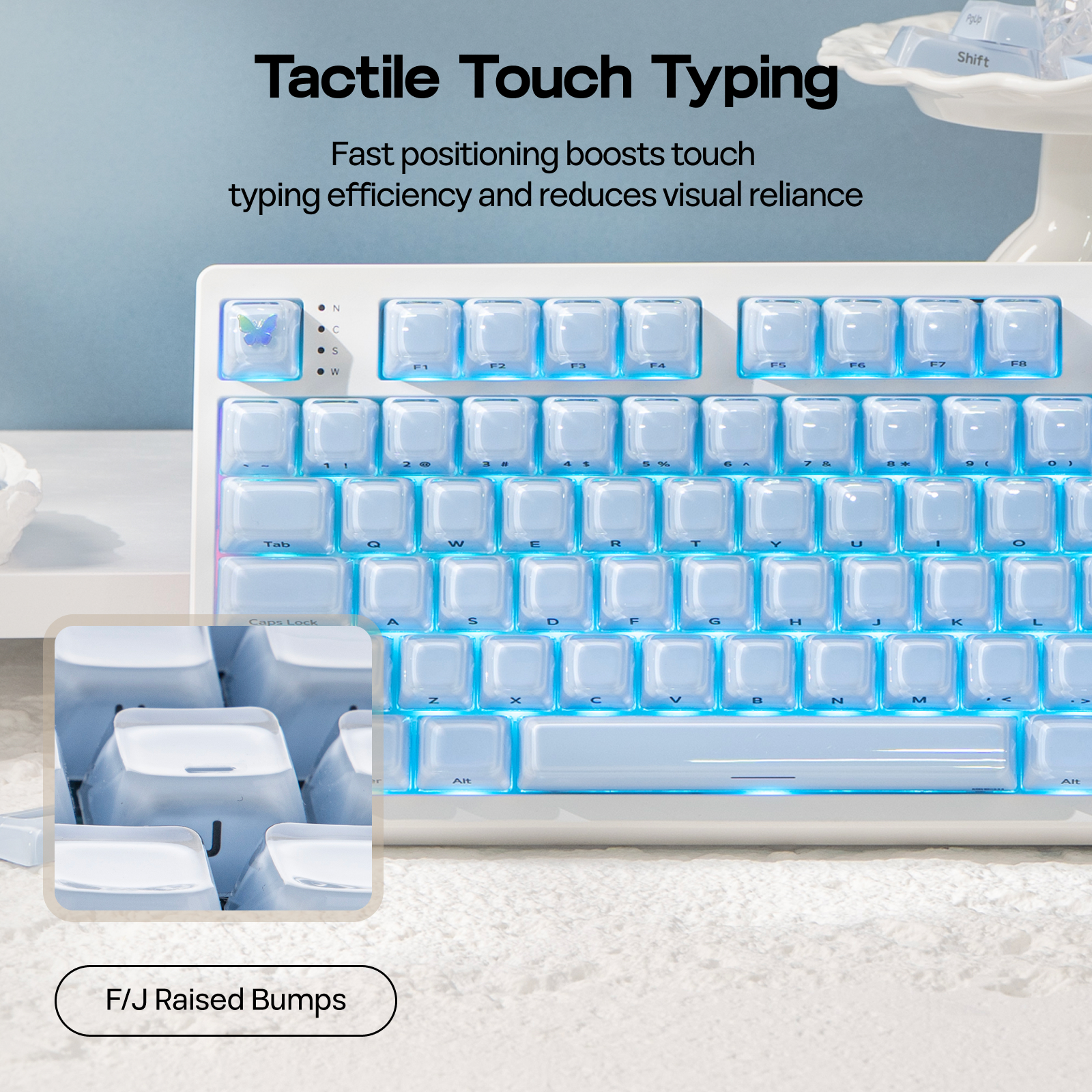 EPOMAKER Lusterfly Jelly Keyca - Gaming Keyboard Mechanical Wireless review and price